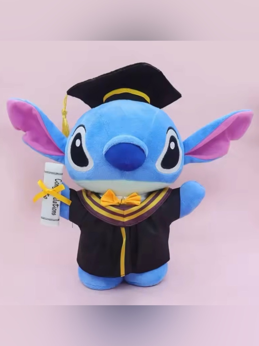Stitch Graduation Plush with Cap and Diploma 25cm